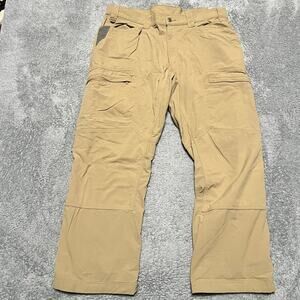 Alaskan Hardgear Duluth Pants Mens 40 x30 (41x29) Tan Quickhatch Cargo Hiking